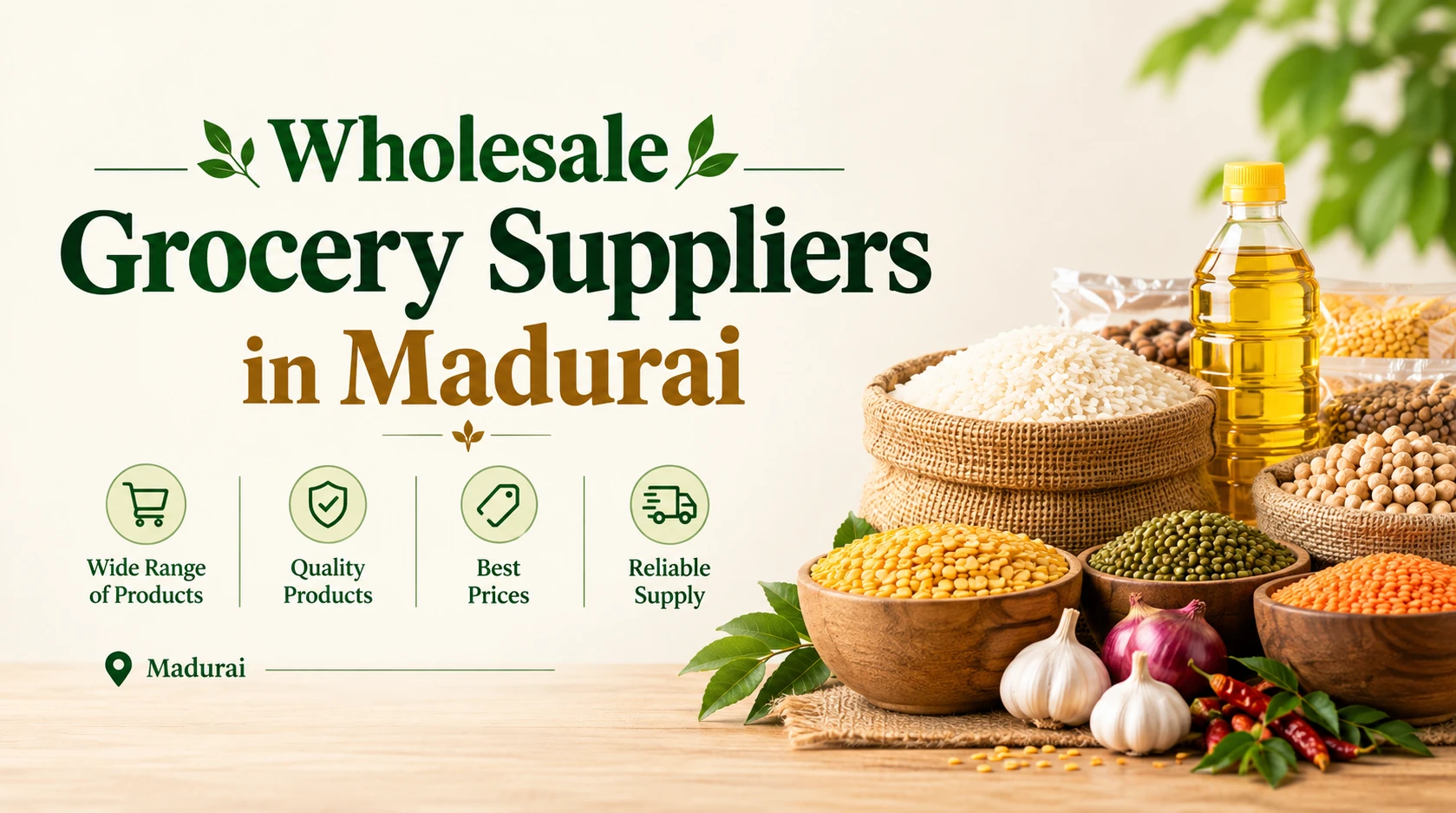 Finding Wholesale Grocery Suppliers in Madurai
